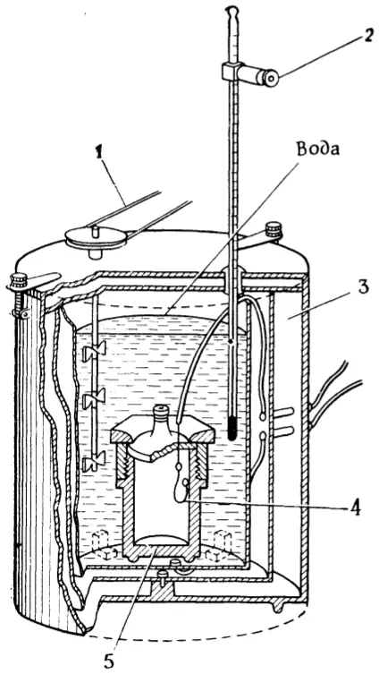 Рис. VI.1. Схема калориметрической бомбы.